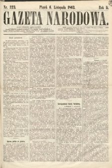 Gazeta Narodowa. 1863, nr 223