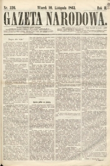 Gazeta Narodowa. 1863, nr 226