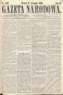 Gazeta Narodowa. 1863, nr 232