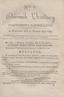 Dziennik Urzędowy Województwa Mazowieckiego. 1831, nr 8 (24 stycznia) + dod.