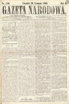 Gazeta Narodowa. 1863, nr 240