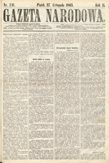 Gazeta Narodowa. 1863, nr 241