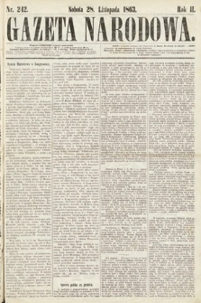 Gazeta Narodowa. 1863, nr 242