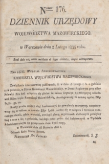 Dziennik Urzędowy Województwa Mazowieckiego. 1835, nr 176 (2 lutego) + dod.