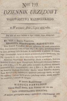 Dziennik Urzędowy Województwa Mazowieckiego. 1835, nr 199 (13 lipca) + dod.