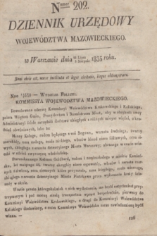 Dziennik Urzędowy Województwa Mazowieckiego. 1835, nr 202 (3 sierpnia) + dod.