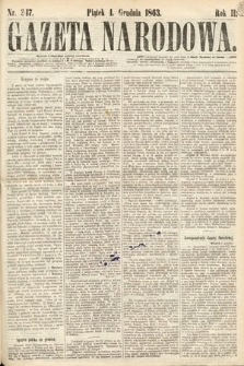 Gazeta Narodowa. 1863, nr 247