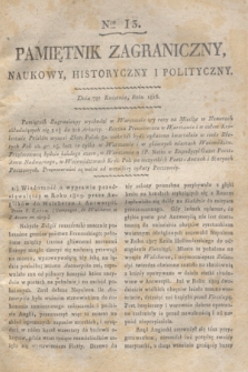 Pamiętnik Zagraniczny, Naukowy, Historyczny i Polityczny. 1816, Nro 13 (7 kwietnia)