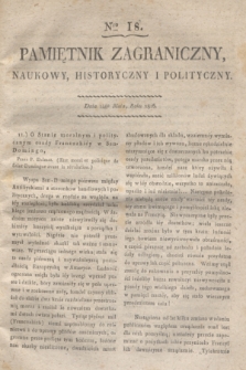 Pamiętnik Zagraniczny, Naukowy, Historyczny i Polityczny. 1816, Nro 18 (14 maja)