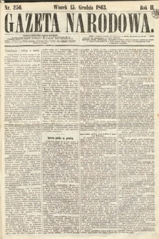 Gazeta Narodowa. 1863, nr 256