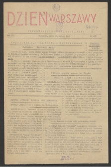 Dzień Warszawy : popołudniowe pismo codzienne. R.3, nr 489 (10 lutego 1943)
