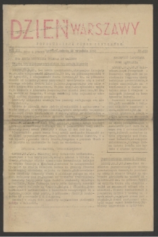 Dzień Warszawy : popołudniowe pismo codzienne. R.3, nr 682 (18 września 1943)