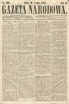 Gazeta Narodowa. 1863, nr 260