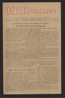 Dzień Warszawy : popołudniowe pismo codzienne. R.4, nr 1037 (27 sierpnia 1944)
