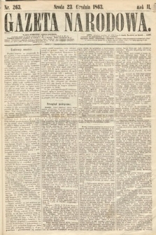 Gazeta Narodowa. 1863, nr 263