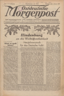 Ostdeutsche Morgenpost : erste oberschlesische Morgenzeitung. Jg.14, Nr. 1 (1 Januar 1932)