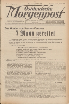 Ostdeutsche Morgenpost : erste oberschlesische Morgenzeitung. Jg.14, Nr. 11 (11 Januar 1932)