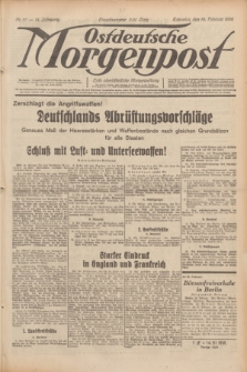 Ostdeutsche Morgenpost : erste oberschlesische Morgenzeitung. Jg.14, Nr. 50 (19 Februar 1932)