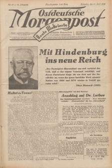 Ostdeutsche Morgenpost : erste oberschlesische Morgenzeitung. Jg.14, Nr. 99 (10 April 1932) + dod.