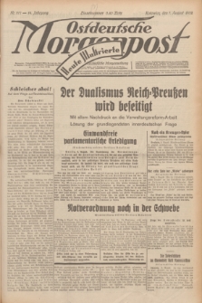 Ostdeutsche Morgenpost : erste oberschlesische Morgenzeitung. Jg.14, Nr. 217 (7 August 1932) + dod.