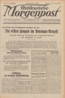 Ostdeutsche Morgenpost : erste oberschlesische Morgenzeitung. Jg.14, Nr. 230 (20 August 1932)