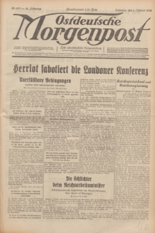 Ostdeutsche Morgenpost : erste oberschlesische Morgenzeitung. Jg.14, Nr. 277 (6 Oktober 1932)