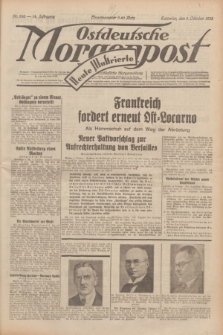 Ostdeutsche Morgenpost : erste oberschlesische Morgenzeitung. Jg.14, Nr. 280 (9 Oktober 1932) + dod.