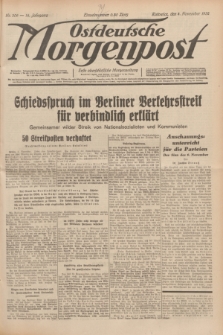 Ostdeutsche Morgenpost : erste oberschlesische Morgenzeitung. Jg.14, Nr. 306 (4 November 1932)