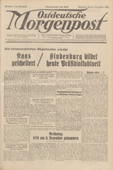 Ostdeutsche Morgenpost : erste oberschlesische Morgenzeitung. Jg.14, Nr. 328 (26 November 1932)