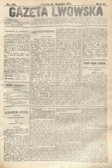 Gazeta Lwowska. 1887, nr 214