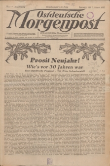 Ostdeutsche Morgenpost : erste oberschlesische Morgenzeitung. Jg.12, Nr. 1 (1 Januar 1930)