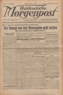 Ostdeutsche Morgenpost : erste oberschlesische Morgenzeitung. Jg.12, Nr. 44 (13 Februar 1930)