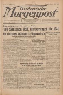 Ostdeutsche Morgenpost : erste oberschlesische Morgenzeitung. Jg.12, Nr. 98 (8 April 1930)