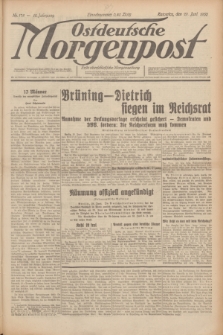Ostdeutsche Morgenpost : erste oberschlesische Morgenzeitung. Jg.12, Nr. 178 (29 Juni 1930) + dod.