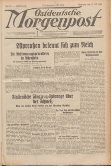 Ostdeutsche Morgenpost : erste oberschlesische Morgenzeitung. Jg.12, Nr. 193 (14 Juli 1930)