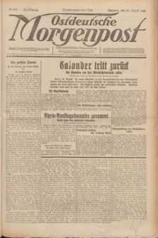 Ostdeutsche Morgenpost : erste oberschlesische Morgenzeitung. Jg.12, Nr. 234 (24 August 1930) + dod.