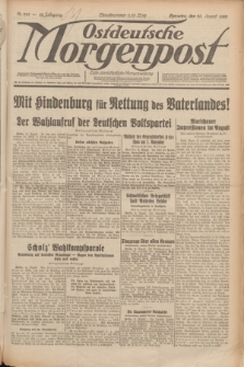 Ostdeutsche Morgenpost : erste oberschlesische Morgenzeitung. Jg.12, Nr. 235 (25 August 1930)