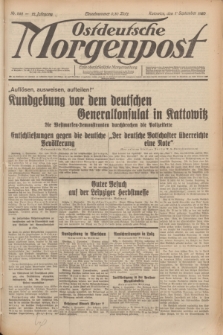Ostdeutsche Morgenpost : erste oberschlesische Morgenzeitung. Jg.12, Nr. 242 (1 September 1930)