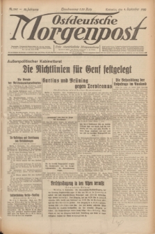 Ostdeutsche Morgenpost : erste oberschlesische Morgenzeitung. Jg.12, Nr. 245 (4 September 1930)