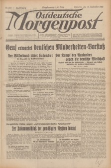 Ostdeutsche Morgenpost : erste oberschlesische Morgenzeitung. Jg.12, Nr. 260 (19 September 1930)