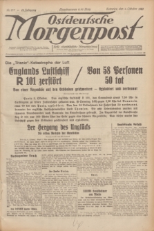Ostdeutsche Morgenpost : erste oberschlesische Morgenzeitung. Jg.12, Nr. 277 (6 Oktober 1930)