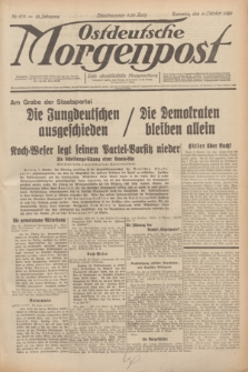 Ostdeutsche Morgenpost : erste oberschlesische Morgenzeitung. Jg.12, Nr. 279 (8 Oktober 1930)