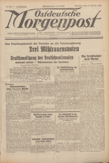 Ostdeutsche Morgenpost : erste oberschlesische Morgenzeitung. Jg.12, Nr. 284 (13 Oktober 1930)