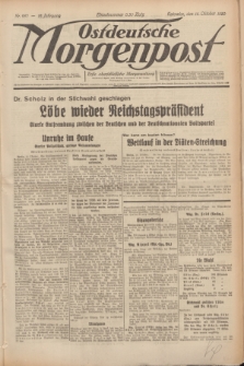 Ostdeutsche Morgenpost : erste oberschlesische Morgenzeitung. Jg.12, Nr. 287 (16 Oktober 1930)