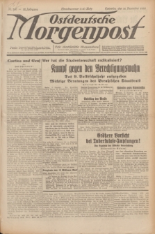 Ostdeutsche Morgenpost : erste oberschlesische Morgenzeitung. Jg.12, Nr. 346 (14 Dezember 1930) + dod.