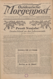 Ostdeutsche Morgenpost : erste oberschlesische Morgenzeitung. Jg.13, Nr. 1 (1 Januar 1931)