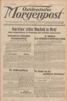 Ostdeutsche Morgenpost : erste oberschlesische Morgenzeitung. Jg.13, Nr. 17 (17 Januar 1931)