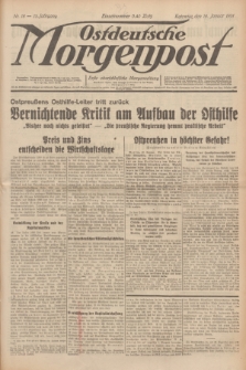 Ostdeutsche Morgenpost : erste oberschlesische Morgenzeitung. Jg.13, Nr. 18 (18 Januar 1931) + dod.