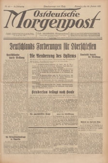 Ostdeutsche Morgenpost : erste oberschlesische Morgenzeitung. Jg.13, Nr. 23 (23 Januar 1931)