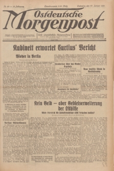 Ostdeutsche Morgenpost : erste oberschlesische Morgenzeitung. Jg.13, Nr. 27 (27 Januar 1931)